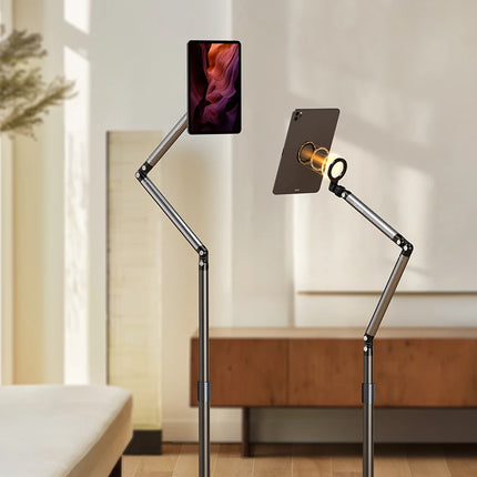 TELESIN Magnetic Mobile Phone Floor Stand Cantilever Live Broadcast Tablet Bracket Lifting Bracket Universal Mobile Phone Holder