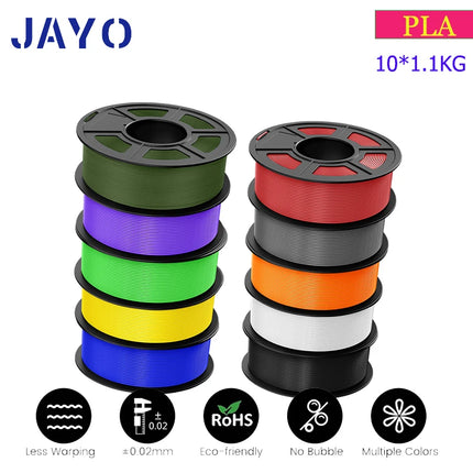 JAYO petg/PLA PLUS/High speed matte PETG /PLA filament 175mm no bubbles smooth multiple colors optional for 3D printing 10Rolls