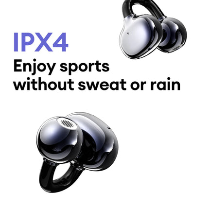 Lenovo LE302 Wireless Bluetooth 6.0 Headset Long Battery Life Sports Ear Clip Earphones HIFI Stereo Noise Cancelling Headphones