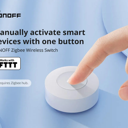 SONOFF SNZB-01P Zigbee Wireless Switch Button Smart Scene Switch Home Automation Control for EWeLink APP Alexa SmartThings