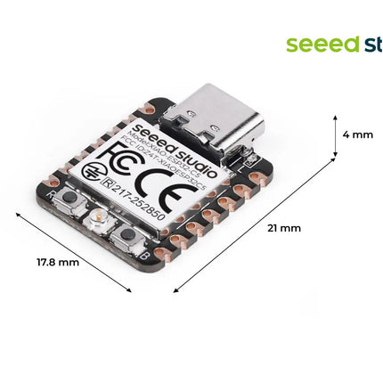 5GHz ESP32 C5 Seeed Studio XIAO ESP32C5 2.4GHz Wi-Fi 6 Module Dev Board RISC-V, Bluetooth IEEE Zigbee Thread Matter HomeKit MQTT