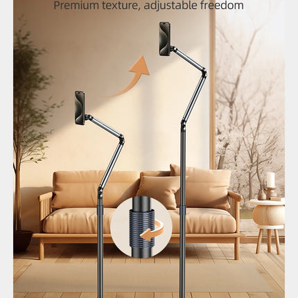 TELESIN Magnetic Mobile Phone Floor Stand Cantilever Live Broadcast Tablet Bracket Lifting Bracket Universal Mobile Phone Holder