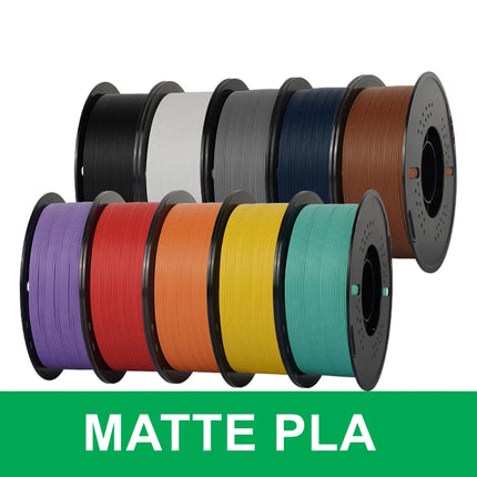 KINGROON 10KG(22LBS) PETG PLA Matte HS-PETG Filament 1.75mm High Speed 3D Printer Material Matt PLA 1kg*10 Roll Mix Color, Local