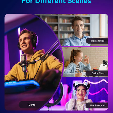 Webcam 4K Streaming Web Camera 1080P 60FPS USB Camera EMEET S600 Autofocus Living Stream Camera With Mics for Tiktok/YouTube