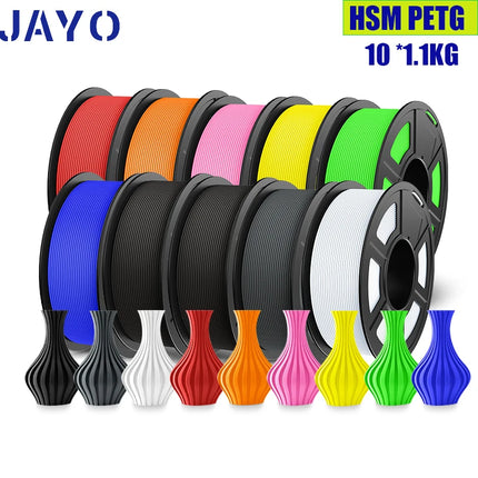 JAYO 10 Rolls PLA Plus / PETG / High Speed Matte PLA / PLAFilament 175mm No Bubbles Smooth Multiple Colors Optional for 3D Print