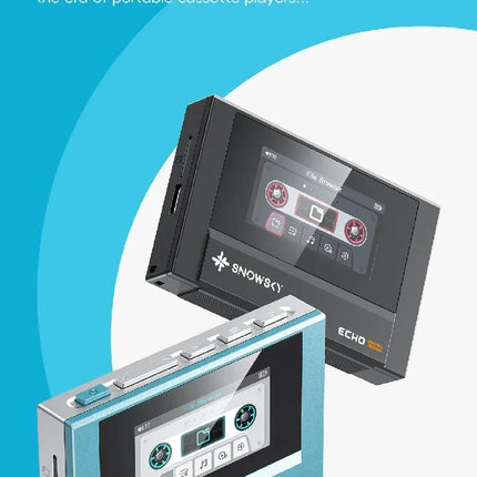 FiiO/SnowSky Echo MP3 Mini Music Player Playback 3.5mm/4.4mm Headphones Output Bluetooth HiFi Pure Music Player Custom Gifts