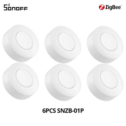 SONOFF SNZB-01P Smart Zigbee Wireless Switch 1-10PCS Smart Scene via eWeLink Two-Way Control with TX Ultimate NSPanel Pro Switch