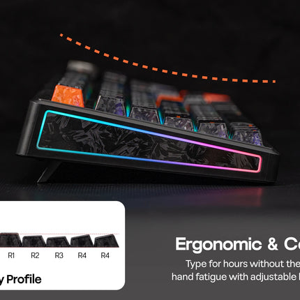 EPOMAKER TH108 V2 PRO 100% ANSI US Layout Wired/Bluetooth/2.4Ghz Wireless Mac Modifier Mechanical Keyboard with Screen & Knob