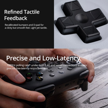 8BitDo Ultimate 2 Wireless 2.4G Gaming Controller with Charging Dock, TMR Joystick Bluetooth Gamepad for PC, Windows ,Android