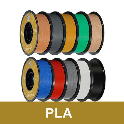 KINGROON 10KG(22LBS) PETG PLA Matte HS-PETG Filament 1.75mm High Speed 3D Printer Material Matt PLA 1kg*10 Roll Mix Color, Local