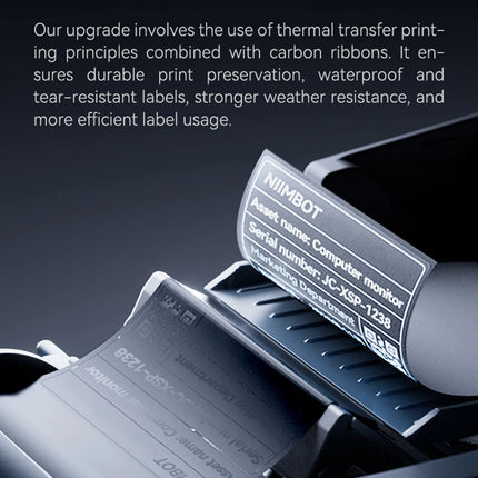 Niimbot M2 Thermal Transfer Label Printer 300 DPI High Definition Wireless 20-50 MM Print Width Label Maker Support Phone/PC