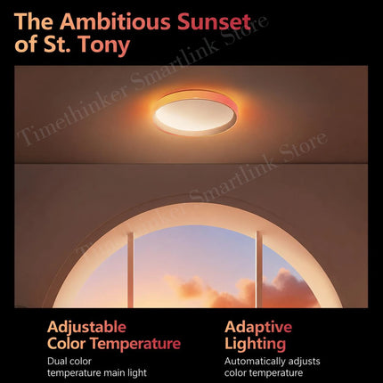 Aqara Ceiling Light T1 ZigBee Adjustable Color Temperature 2700K-6500K Ambient Lighting Living Room Bedroom Lamp For Homekit APP