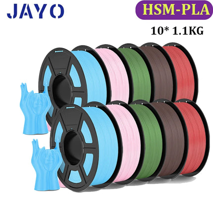 JAYO 10 Rolls PLA Plus / PETG / High Speed Matte PLA / PLAFilament 175mm No Bubbles Smooth Multiple Colors Optional for 3D Print