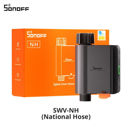 SONOFF SWV Zigbee Smart Water Valve IP55 Automatic Irrigation Easy Install Remote Control Time Schedule via eWeLink Alexa Google