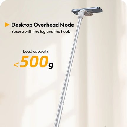 Ulanzi TT88 Overhead Tripod for Phone With Magnetic Clamp Double Cold Shoe Remote Controller Light Desktop Shoot Mantis Bracket