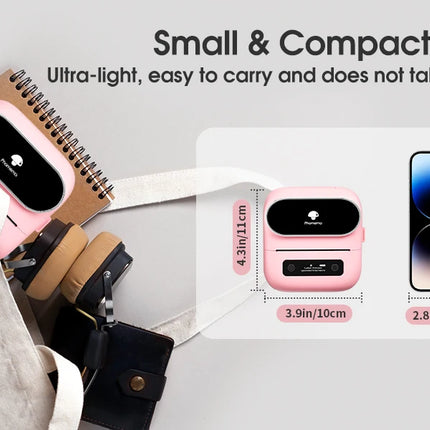 Phomemo M220 Bluetooth Thermal Label Printer 20-75mm Portable 203DPI Label Maker for Barcode Address Mailing File Labels