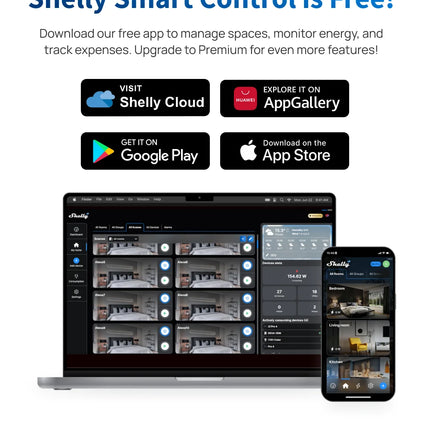 Shelly 1 Mini Gen4 Zigbee Dry Contac Matter Smart Home WiFi Smart Garage Door Smart Life Control Alexa Google Home HomeKit
