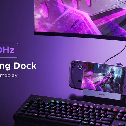 UGREEN USB C HUB Steam Deck Docking Station 6-in-1 Type-C to 4K120Hz HDMI 5Gbps USB-A/C PD100W 1000Mbps RJ45 for ROG Ally Legion