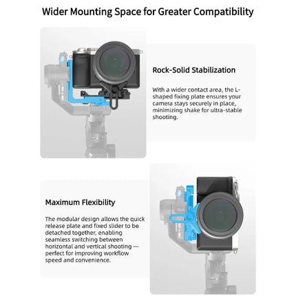 FeiyuTech SCORP Mini 3 Pro Camera Gimbal Stabilizer, AI Tracking, Detachable Handle, Vlogging, Mirrorless Action Cameras, Phones