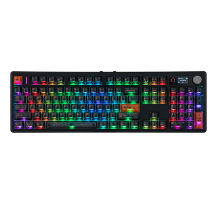 EPOMAKER TH108 V2 PRO 100% ANSI US Layout Wired/Bluetooth/2.4Ghz Wireless Mac Modifier Mechanical Keyboard with Screen & Knob