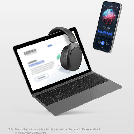 Edifier W830NB Wireless Headphones Bluetooth 5.4 Active Noise Cancelling Hi-Res Over-Ear Headset LDAC Foldable -45dB ANC 94H