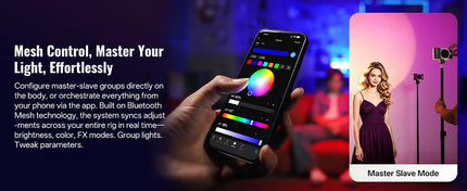 ZHIYUN Official FIVERAY M60 Ultra RGB Fill Light 60W Pocket Video Light 2500K~10000K APP Control For Vlog YouTube Live Streaming
