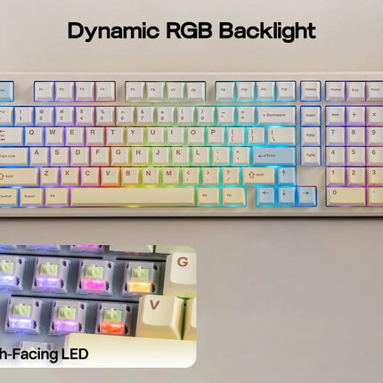 EPOMAKER Galaxy100 Lite QMK/VIA 96% ANSI US Layout Gasket Hot-Swap Wired/2.4GHz/BT Wireless 1800 Aluminum Mechanical Keyboard