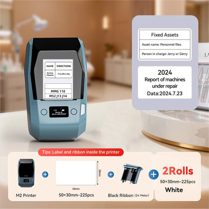 Niimbot M2 Thermal Transfer Label Printer 300 DPI High Definition Wireless 20-50 MM Print Width Label Maker Support Phone/PC
