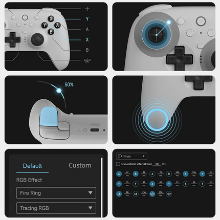 8BitDo Ultimate 2 Bluetooth Gaming Controller for Switch 2,1& Windows PC with TMR Joysticks, Switchable Triggers, Motion Control