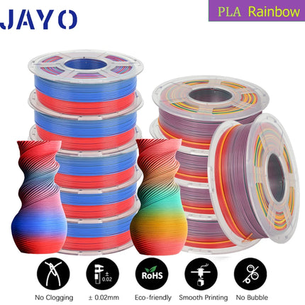 JAYO 10 Rolls PLA Plus / PETG / High Speed Matte PLA / PLAFilament 175mm No Bubbles Smooth Multiple Colors Optional for 3D Print