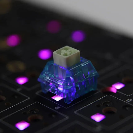 Kailh BOX Summer Switch 5 Pins Clicky Tactile Switches DIY Mechanical Gaming Keyboard Sound Crisp 55gf Factory Lubed Custom Kit