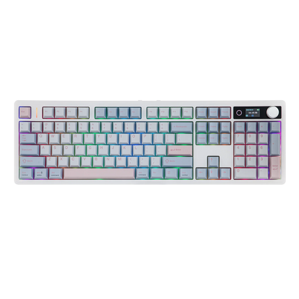 EPOMAKER TH108 V2 PRO 100% ANSI US Layout Wired/Bluetooth/2.4Ghz Wireless Mac Modifier Mechanical Keyboard with Screen & Knob