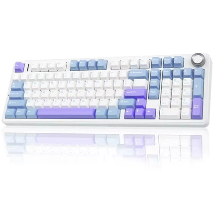 AULA F99 PRO Wireless Gaming Mechanical Keyboard Tri Mode Hot Swappable 99 Keys Gasket Structure Custom Keyboard with Media Knob