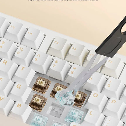 AULA F108 Pro Triple-mode Bluetooth 2.4G Wired Mechanical Keyboard Fully Customizable Hot-swappable Keys Gasket Structure RGB