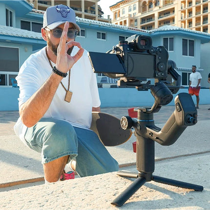 FeiyuTech SCORP Mini 3 Pro Camera Gimbal Stabilizer, AI Tracking, Detachable Handle, Vlogging, Mirrorless Action Cameras, Phones