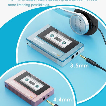 FiiO/SnowSky Echo MP3 Mini Music Player Playback 3.5mm/4.4mm Headphones Output Bluetooth HiFi Pure Music Player Custom Gifts