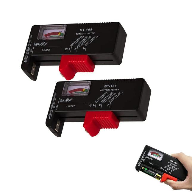 1/2pcs BT-168 Battery Tester, Universal Battery Tester, Battery Tester for Household Battery, Suitable for AAA AA C D 9V 1.5