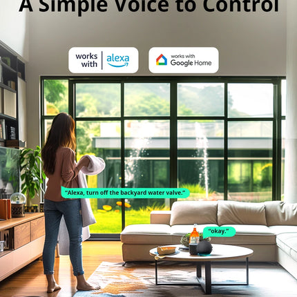 SONOFF SWV Zigbee Smart Water Valve IP55 Automatic Irrigation Easy Install Remote Control Time Schedule via eWeLink Alexa Google