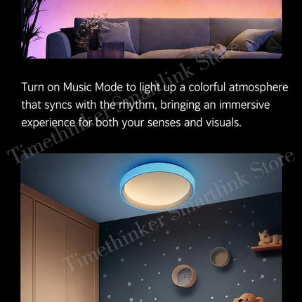 Aqara Ceiling Light T1 ZigBee Adjustable Color Temperature 2700K-6500K Ambient Lighting Living Room Bedroom Lamp For Homekit APP