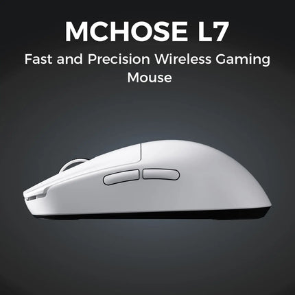MCHOSE L7 Wireless Gaming Mouse L7 Ultra PAW3395 26K Sensor Dual 8K Polling 39g Ultra-Lightweight2.4GHz RF/BT/Wired Tri-Mode