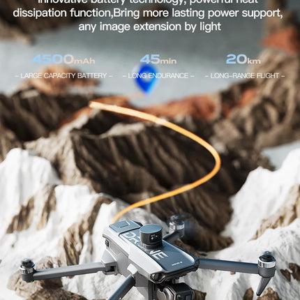 Wing 6 GPS Aerial Photography Fishing Drone 8K Camera Anti-Strong Wind Lifting Avoid Obstacles 360° 800M High One-Key Return
