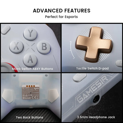 GameSir Cyclone 2 Wireless Controller for Nintendo Switch 2 / iPhone / Android, Bluetooth Gamepad with Hall Effect Triggers