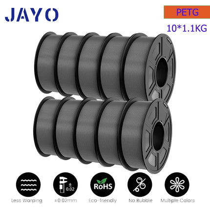 JAYO petg/PLA PLUS/High speed matte PETG /PLA filament 175mm no bubbles smooth multiple colors optional for 3D printing 10Rolls