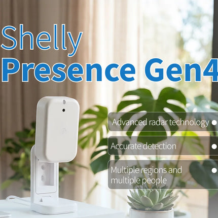 Shelly Presence Gen4 Zigbee Human Presence Detector Matter Smart Home Motion Detection Sensor Luminance Detector Home Automation