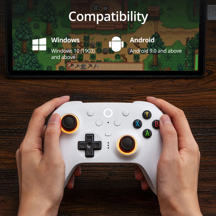8BitDo Ultimate 2 Wireless 2.4G Gaming Controller with Charging Dock, TMR Joystick Bluetooth Gamepad for PC, Windows ,Android