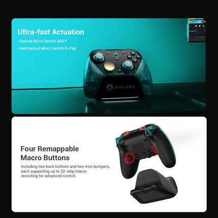GameSir G7 Pro 8k PC Aimlabs Edition Wireless Controller for FPS Esport Gaming with Motion Control Hall Trigger TMR Strick Gen-2