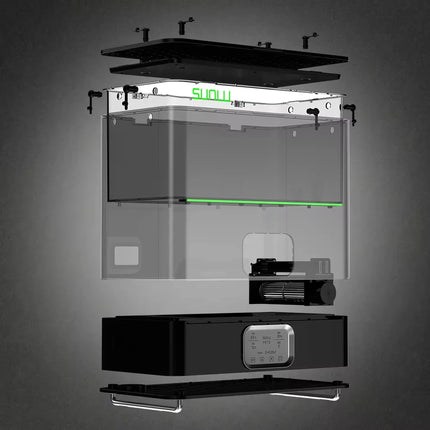 SUNLU E2 3D Filament Dryer Support 1KG Or 3KG PLA PETG PLA + Up to 110℃ Max Capacity 372×192mm×186mm