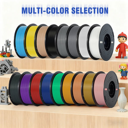 KINGROON 10KG(22LBS) PETG PLA Matte HS-PETG Filament 1.75mm High Speed 3D Printer Material Matt PLA 1kg*10 Roll Mix Color, Local