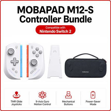 MOBAPAD M12 S/HD Gaming Controller for Nintendo Switch 2 with TMR Sticks, Mechanical Buttons Joypad for Switch2 Console