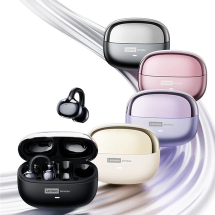 Lenovo LE302 Wireless Bluetooth 6.0 Headset Long Battery Life Sports Ear Clip Earphones HIFI Stereo Noise Cancelling Headphones